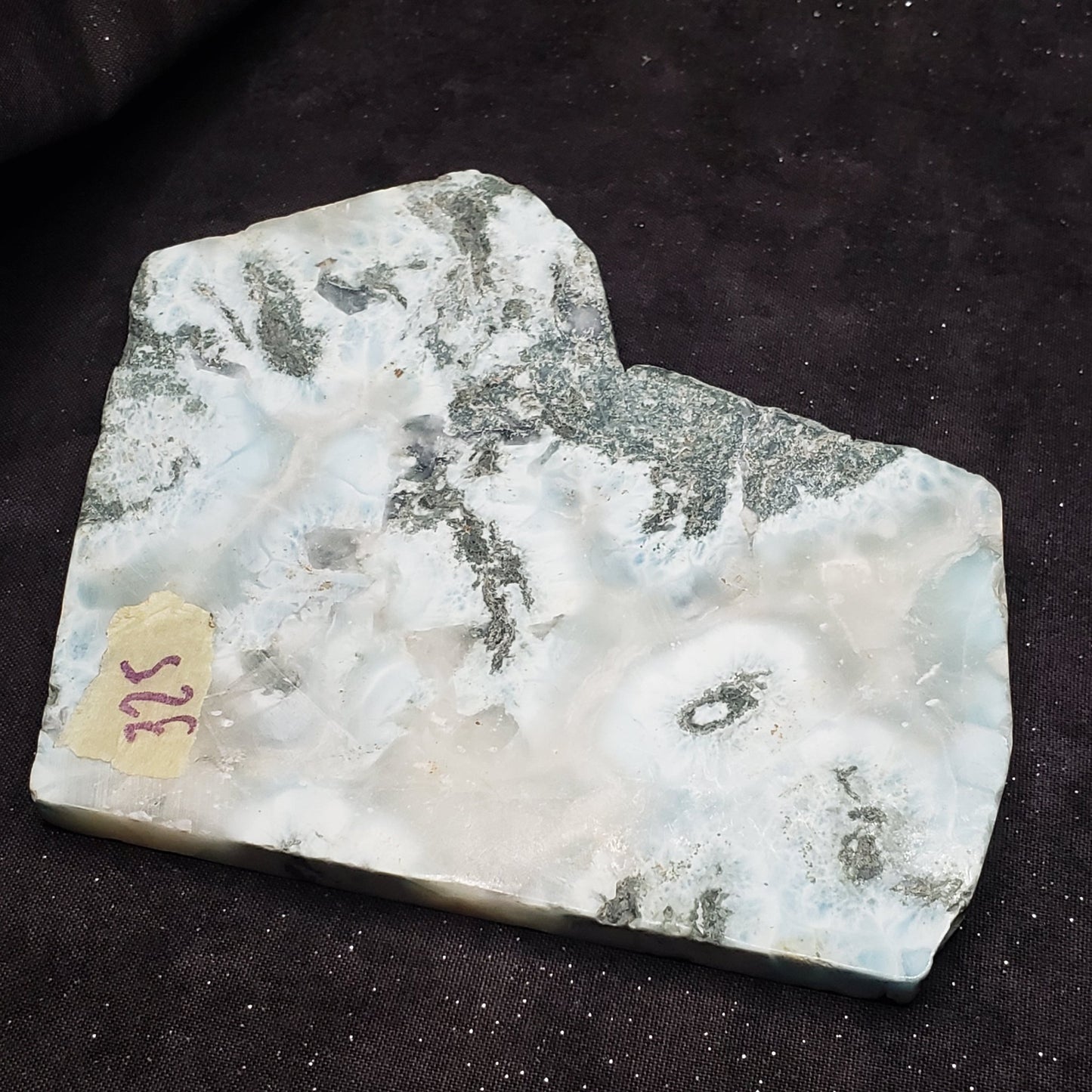Larimar Lapidary Stone Stunning Natural Blue 5x4.5 inches 326 grams LAR325 Simply CBD LLC
