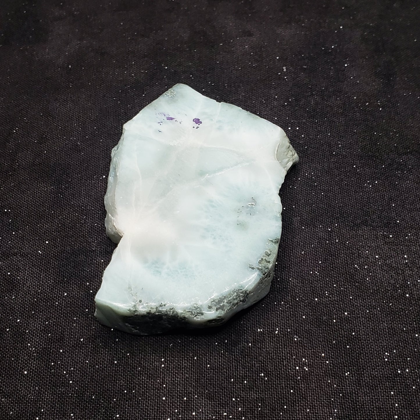 Larimar Lapidary Stone Natural 2.5 x 2 inches 73 grams Dominican Republic LAR70 Simply CBD LLC