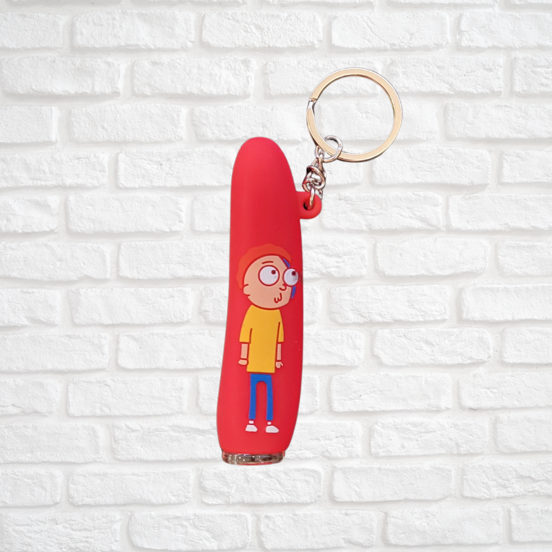 Rick and Morty and Simpson Silicone One Hitter Keychains Simply CBD LLC