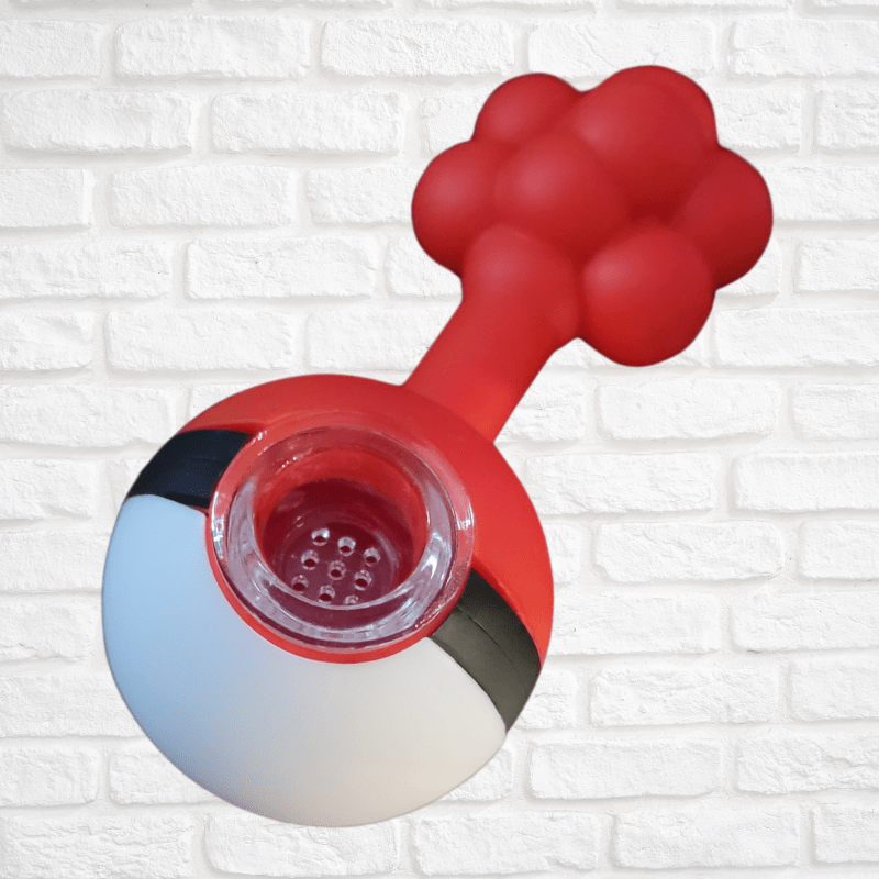 Pokemon Ball Silicone Hand Pipe Simply CBD LLC