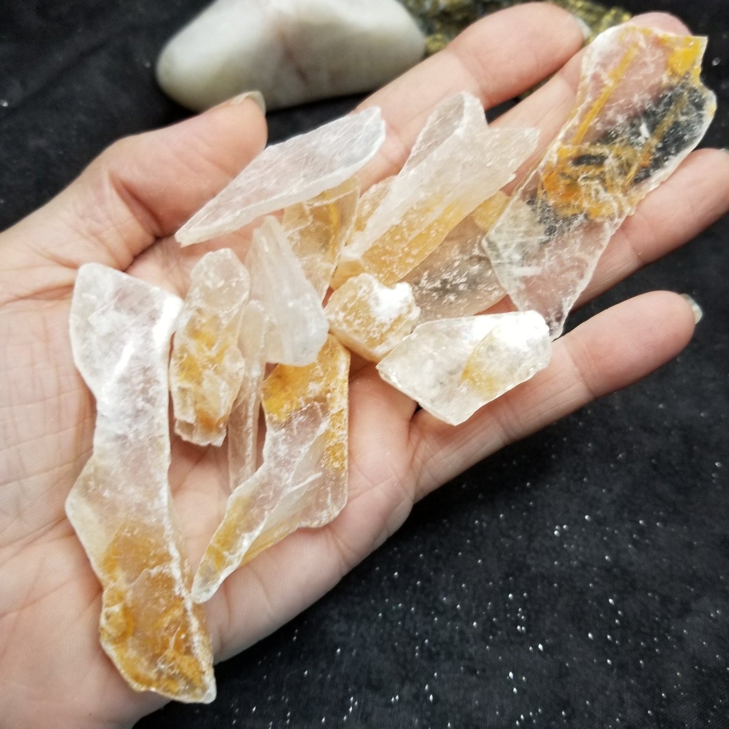 Random Raw Stone & Crystal 1.5LB Box Set Enlightenment Peace Strength Simply CBD LLC