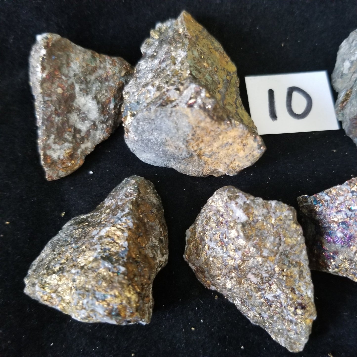 Rainbow Peacock Ore Pyrite raw healing gold shimmer crystal stones 1LB (LOT10) Simply CBD LLC