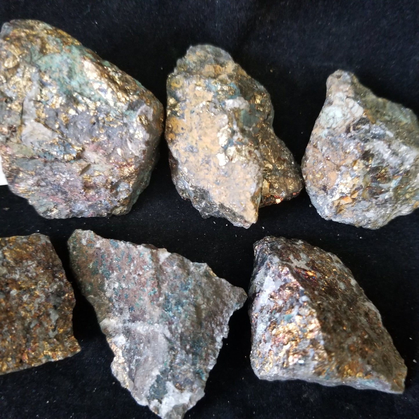Rainbow Peacock Ore Pyrite raw healing gold shimmer crystal stones 1LB (LOT10) Simply CBD LLC