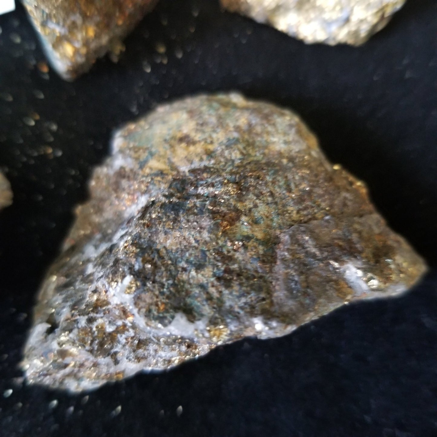 Rainbow Peacock Ore Pyrite raw healing gold shimmer crystal stones 1LB (LOT11) Simply CBD LLC
