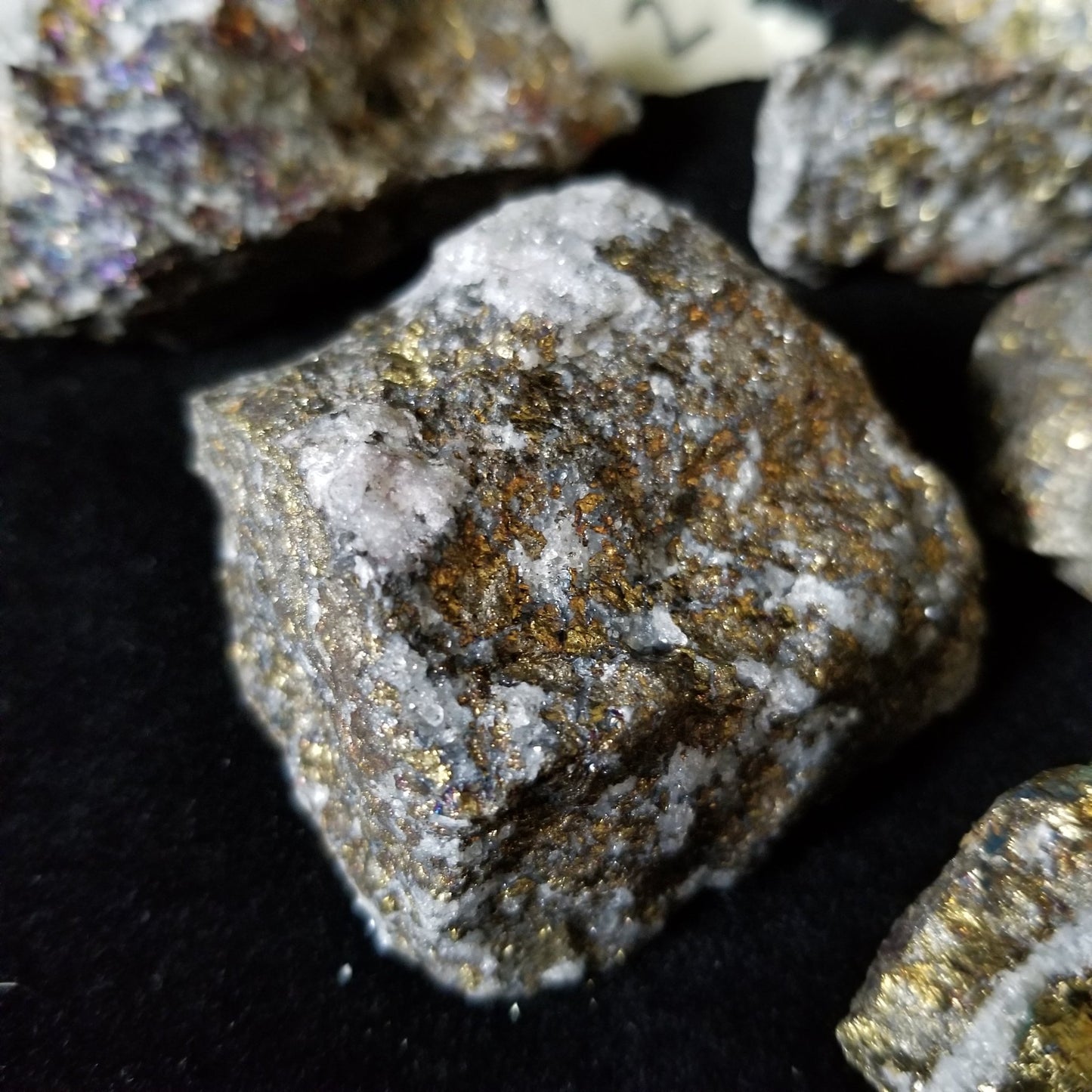 Rainbow Peacock Ore Pyrite raw healing gold shimmer crystal stones 1LB (LOT2) Simply CBD LLC