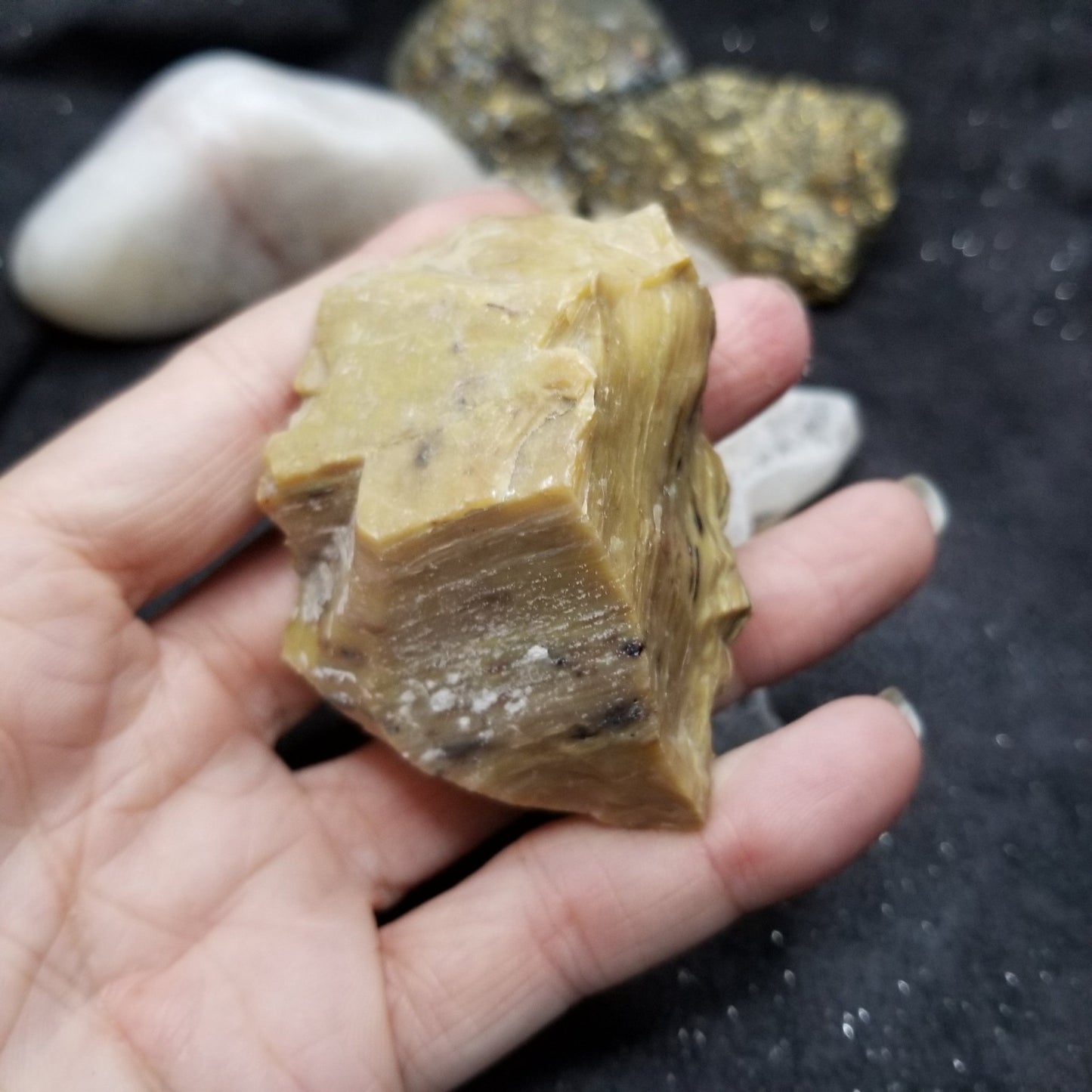 Random Raw Stone & Crystal 1.5LB Box Set Enlightenment Peace Strength Simply CBD LLC