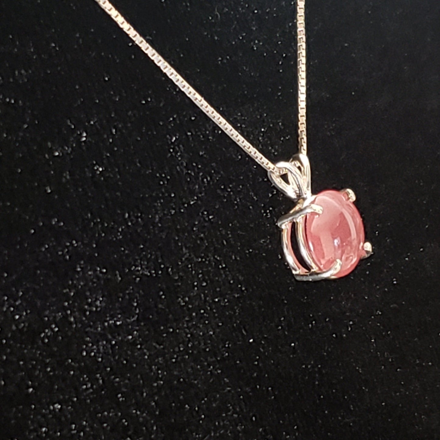 Rhodocrosite 8 carat Silver Pendant Simply CBD LLC