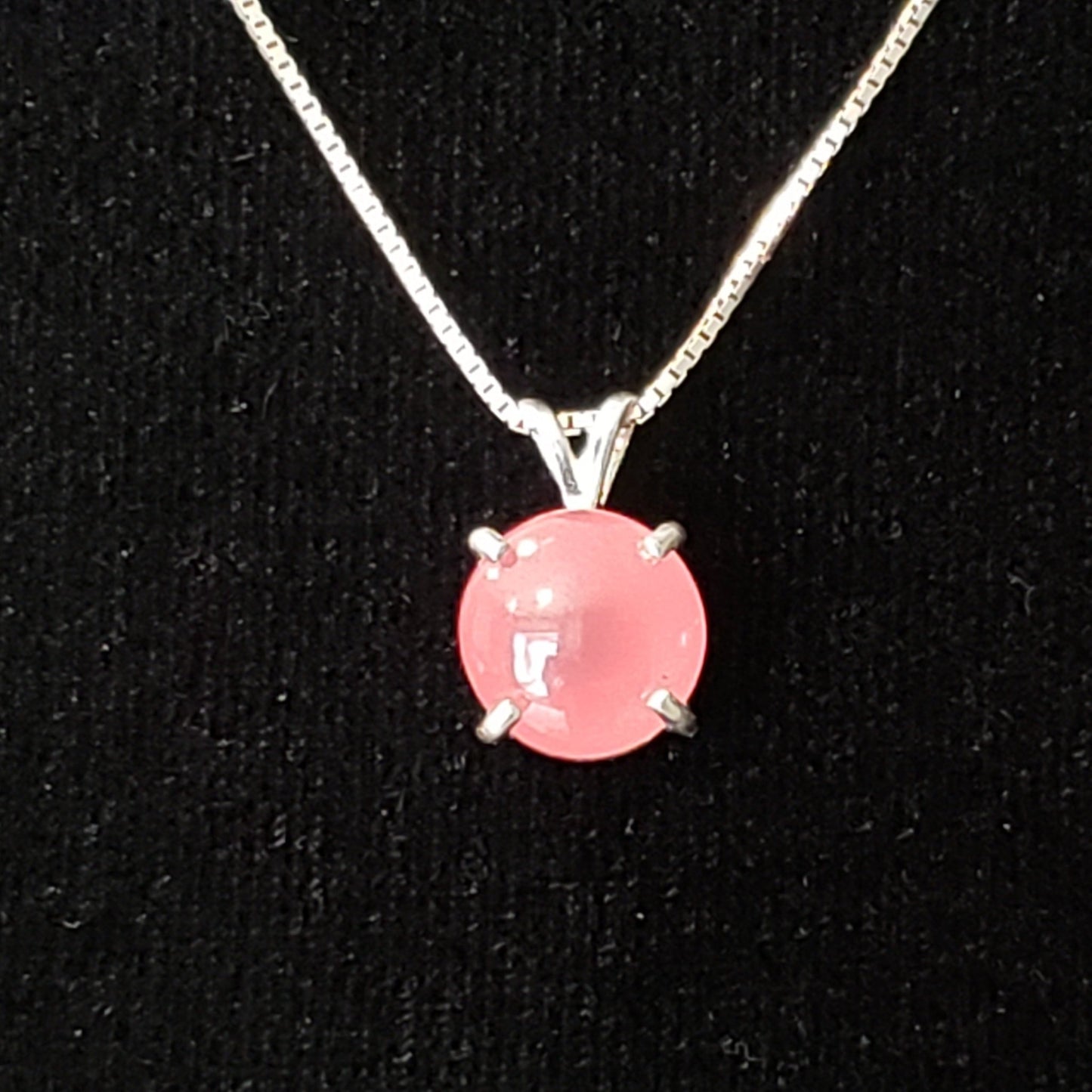 Rhodocrosite 8 carat Silver Pendant Simply CBD LLC