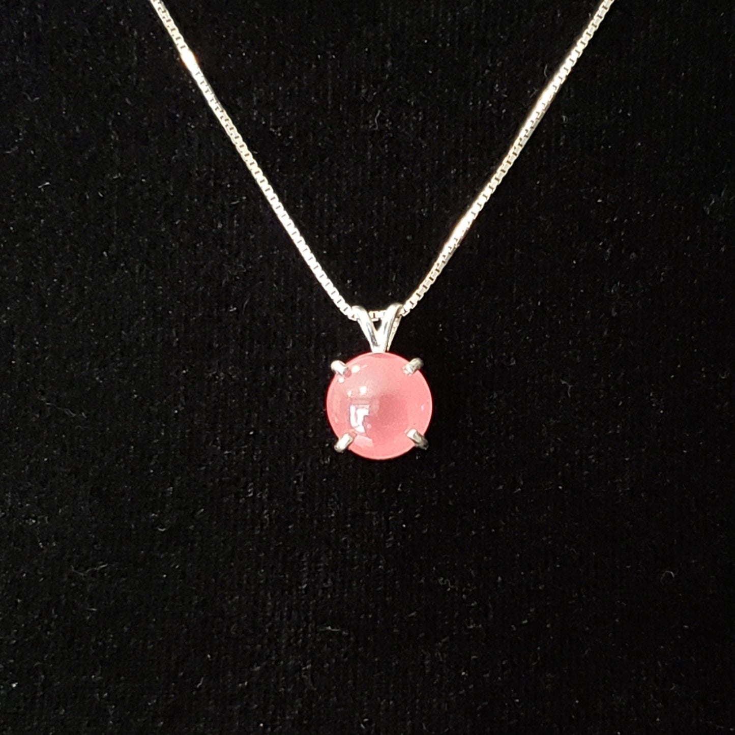Rhodocrosite 8 carat Silver Pendant Simply CBD LLC
