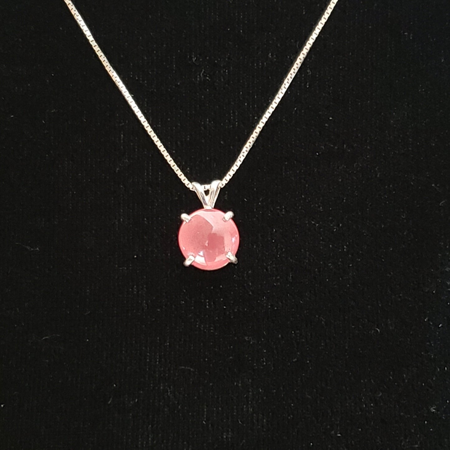 Rhodocrosite 8 carat Silver Pendant Simply CBD LLC