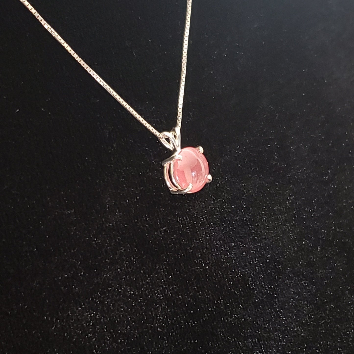 Rhodocrosite 8 carat Silver Pendant Simply CBD LLC