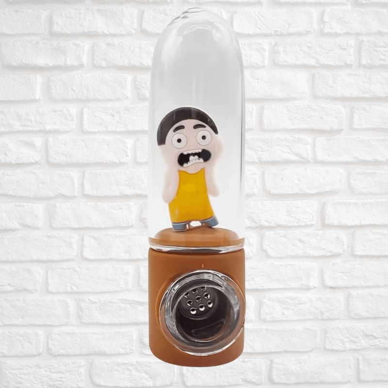 4.3 inch Cartoon Pipe with glass bowl $9.99 Simply CBD LLC