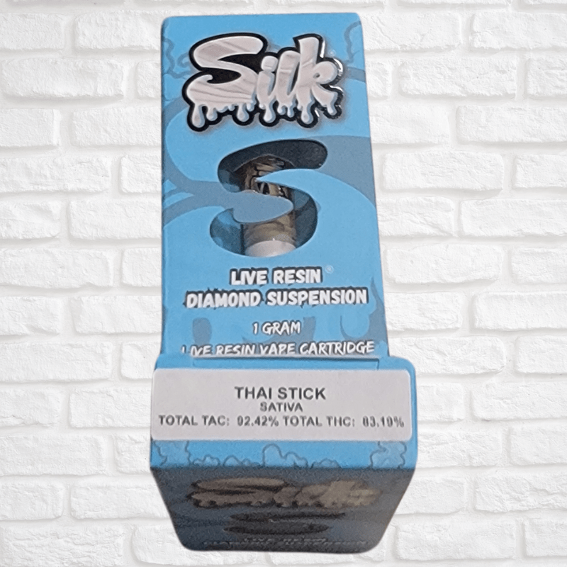 Silk Live Resin Diamond Suspension Cartridge Simply CBD LLC