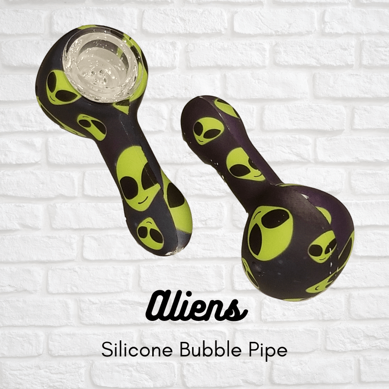 3 inch Silicone Pipe with Glass Bowl Simply CBD LLC