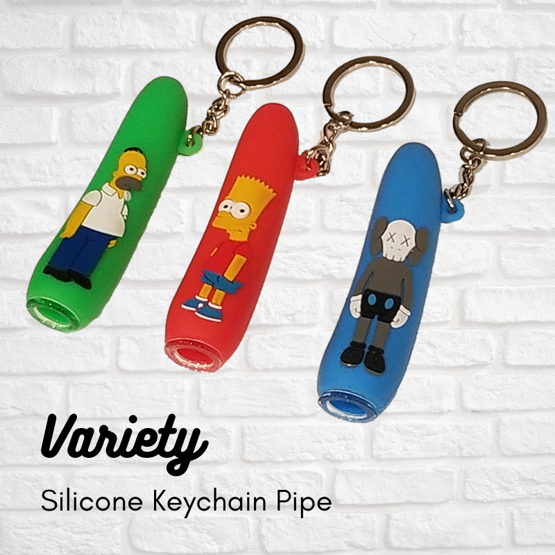 Silicone 1 Hitter Keychain Simply CBD LLC