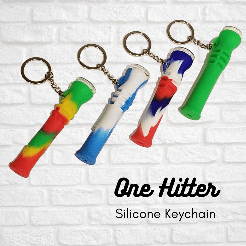 Silicone 1 Hitter Keychain Simply CBD LLC