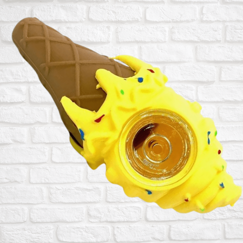 Ice Cream Cone Silicone Pipe Simply CBD LLC