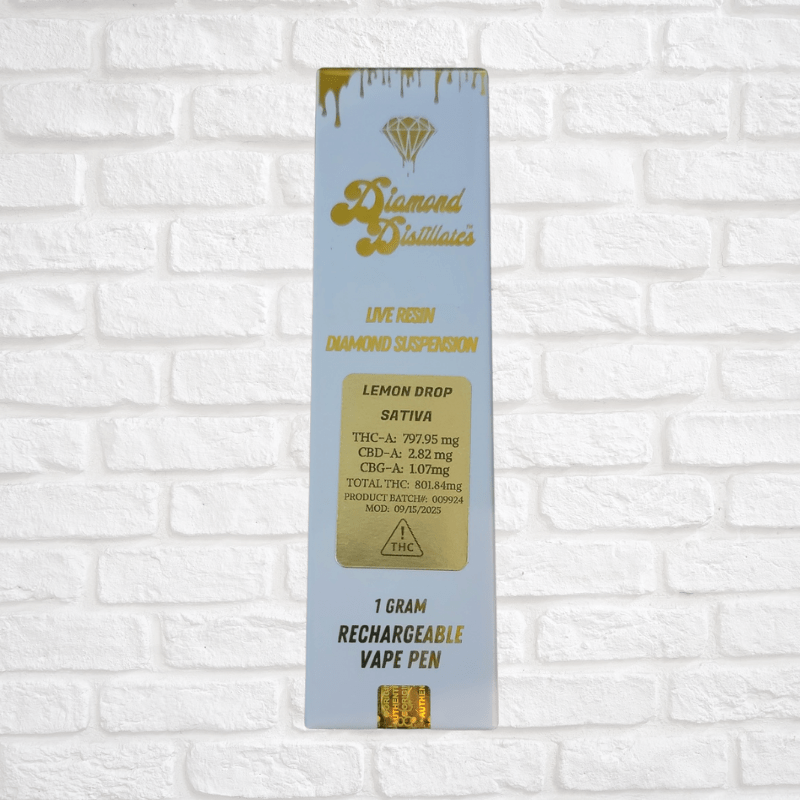 Diamond Distillate Live Resin 1 Gram Pen Simply CBD LLC