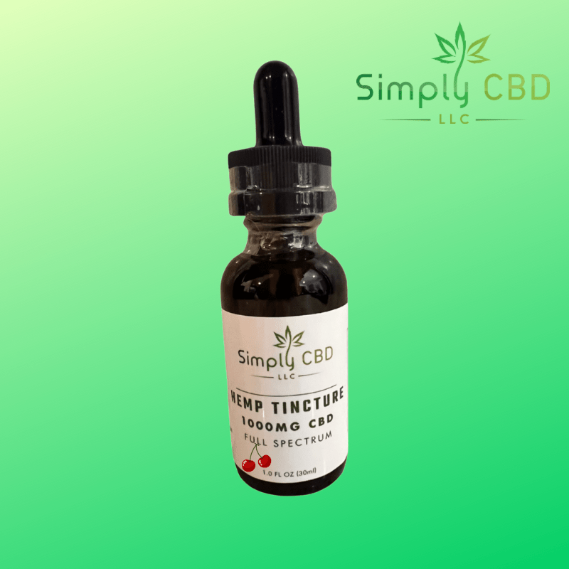 CBD Tincture 1,000 mg, 1 oz. Simply CBD LLC