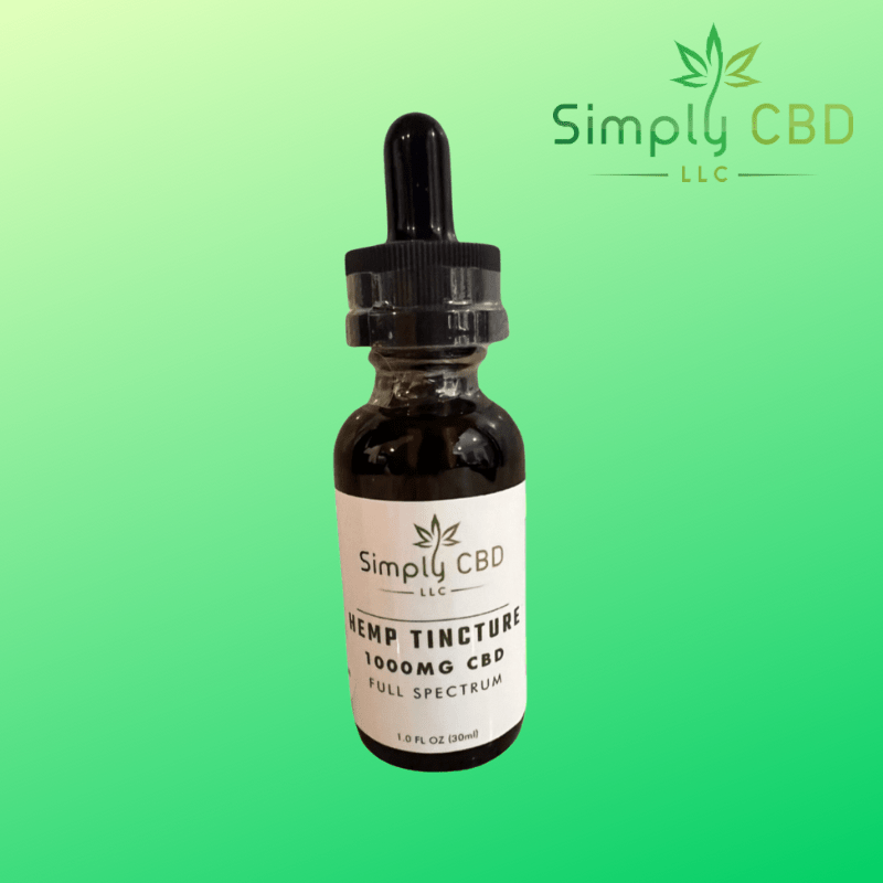 CBD Tincture 1,000 mg, 1 oz. Simply CBD LLC