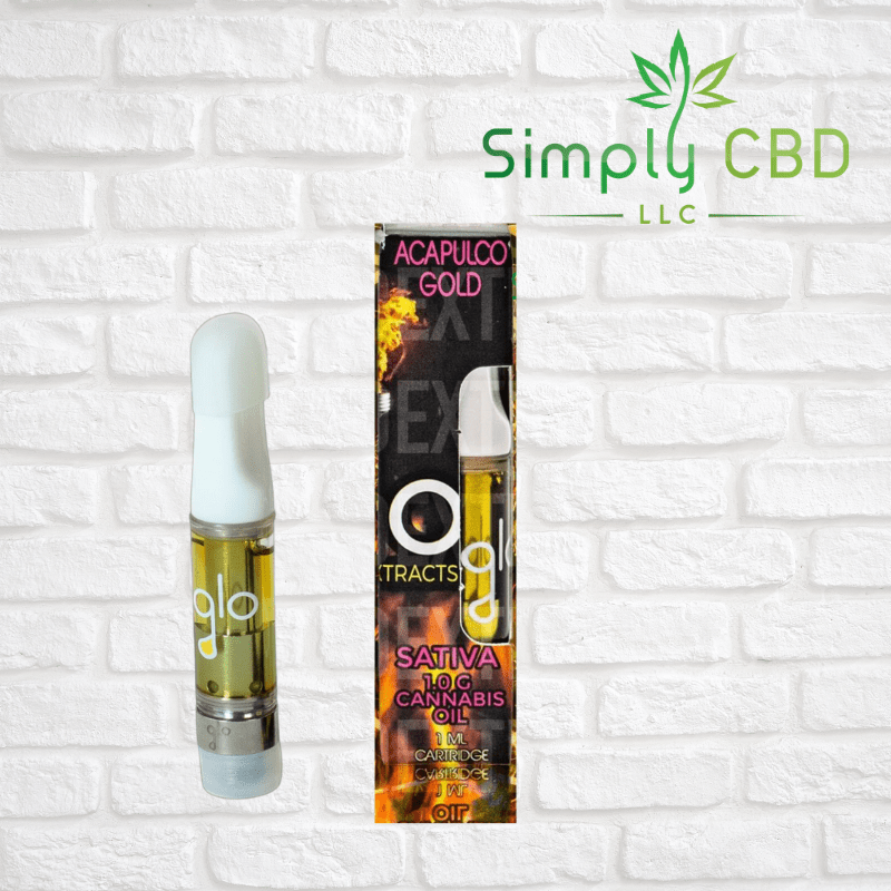 Glo Extracts THC Vape Cartridges 1 gram $20.00 Simply CBD LLC