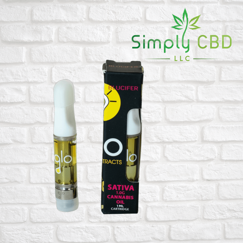 Glo Extracts THC Vape Cartridges 1 gram $20.00 Simply CBD LLC