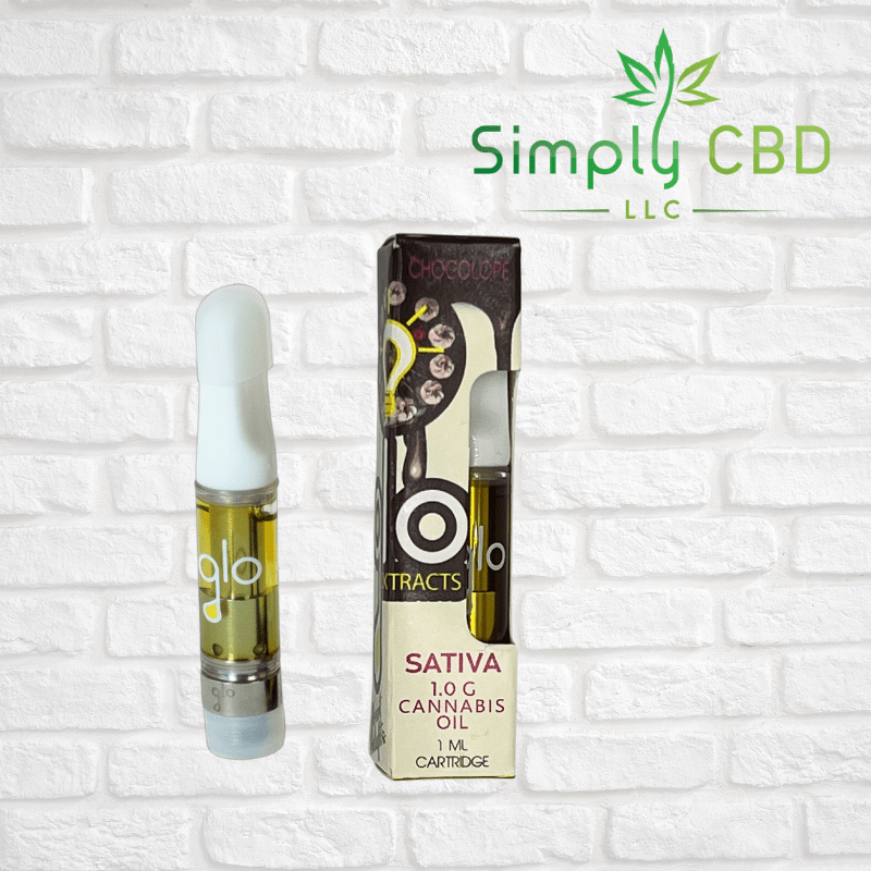 Glo Extracts THC Vape Cartridges 1 gram $20.00 Simply CBD LLC