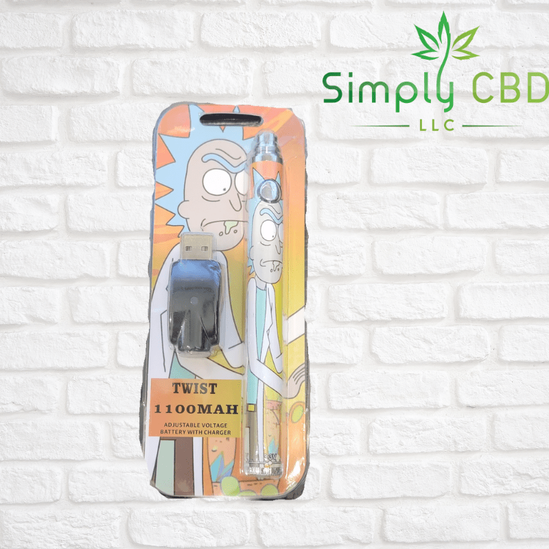 Backwoods/ Cookies/ Rick & Morty 1100 MAH 510 Cartridge Battery Simply CBD LLC