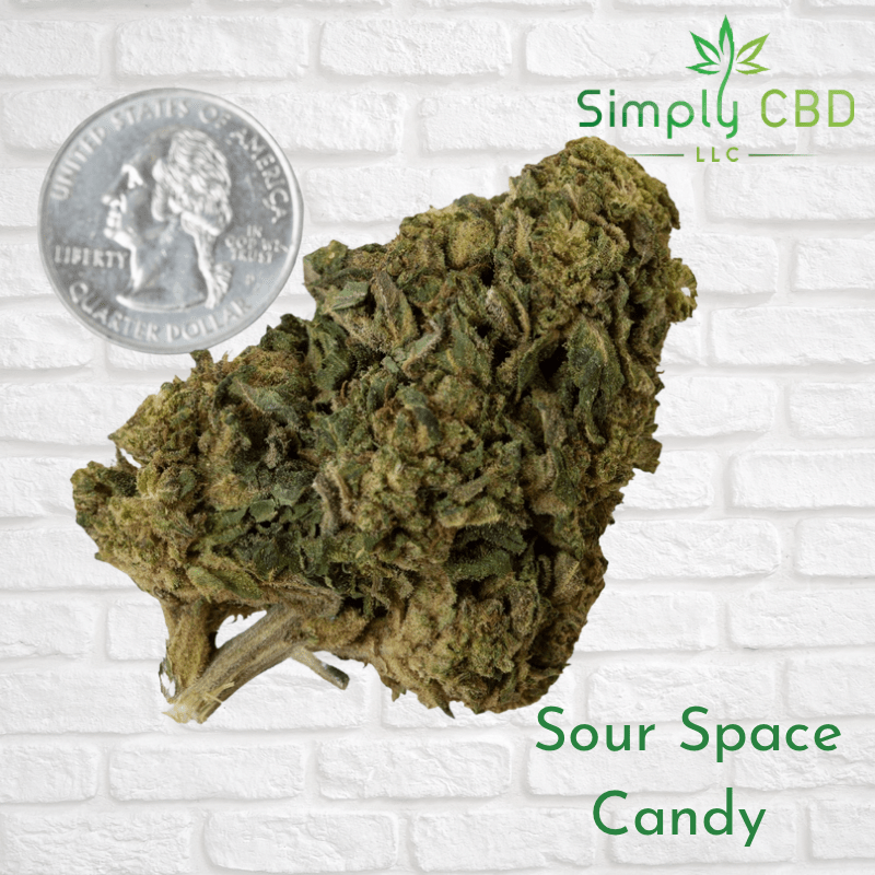 Sour Space Candy Organic CBD Flower— Hybrid (S/D) Simply CBD LLC