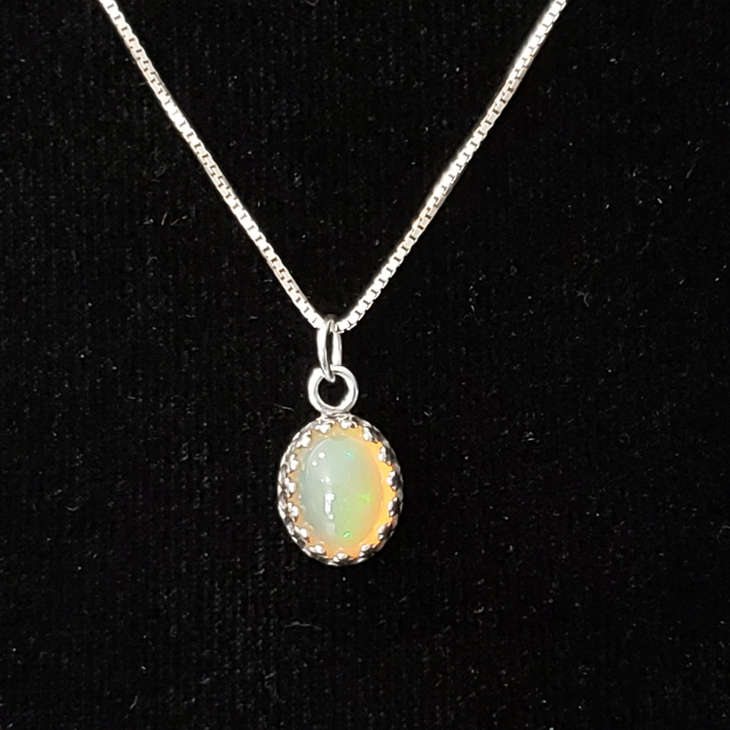 Ethiopian Yellow Opal 4ct Pendant Semi Precious Gemstone Silver Pendant (170-34-1) Simply CBD LLC