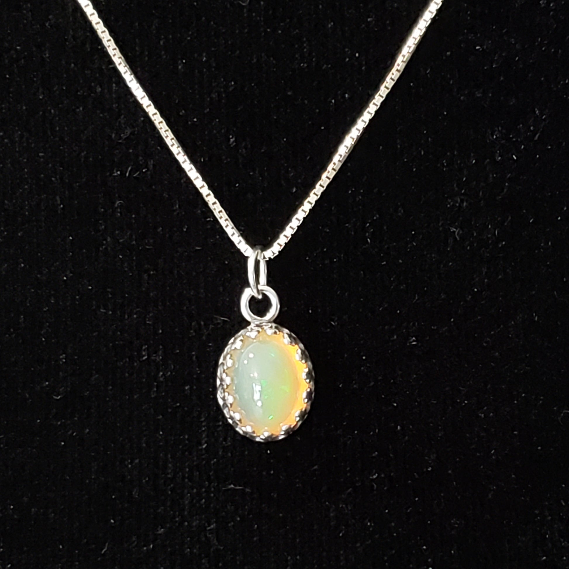 Ethiopian Yellow Opal 4ct Pendant Semi Precious Gemstone Silver Pendant (170-34-1) Simply CBD LLC