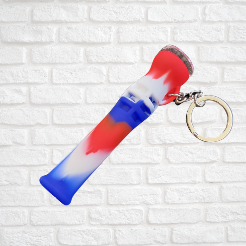 3.5 inch Silicone Keychain 1 Hitter Simply CBD LLC