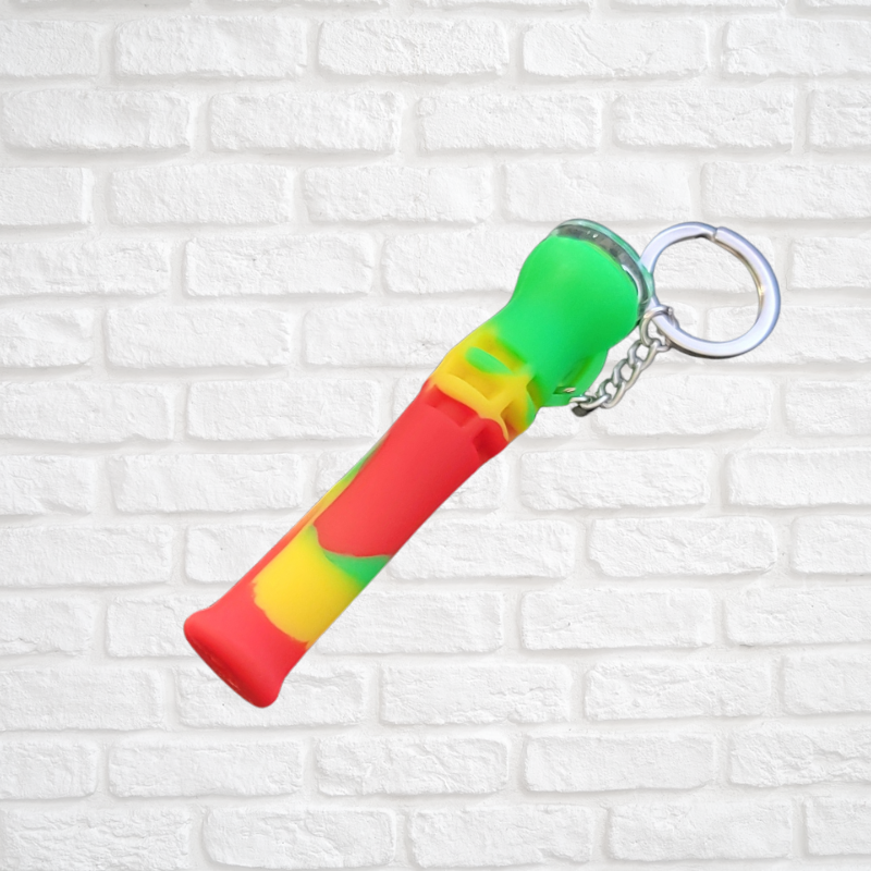 3.5 inch Silicone Keychain 1 Hitter Simply CBD LLC