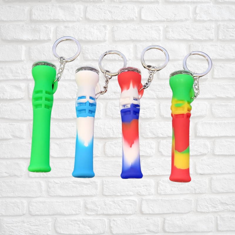3.5 inch Silicone Keychain 1 Hitter Simply CBD LLC