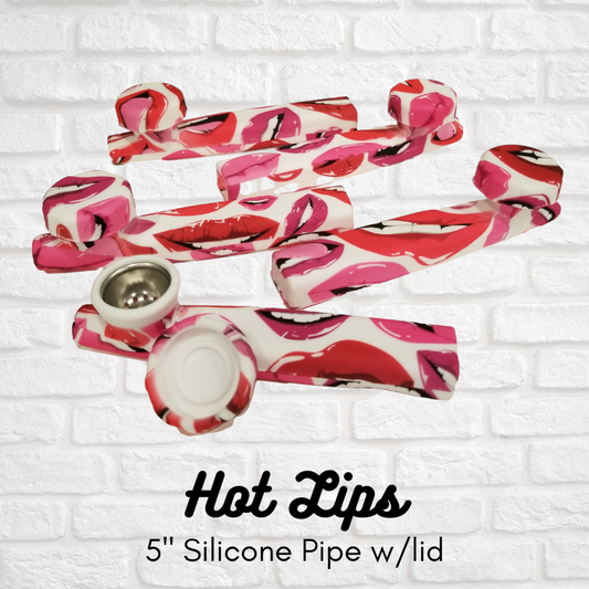 5 Inch Silicone Hand Pipe with Metal Bowl Simply CBD LLC