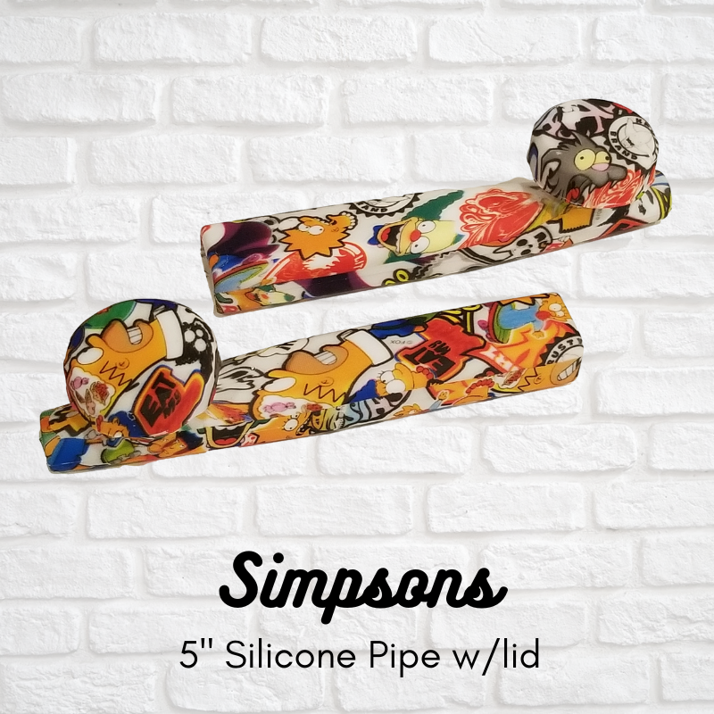 5 Inch Silicone Hand Pipe with Metal Bowl Simply CBD LLC