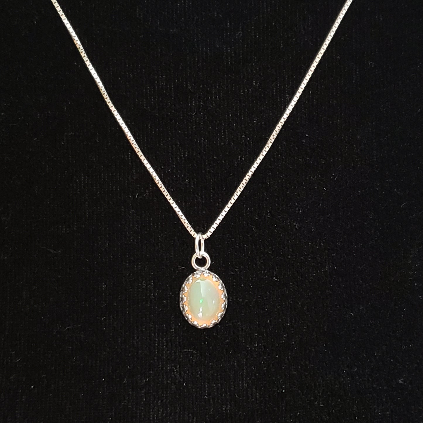 Ethiopian Yellow Opal 4.5ct Pendant Semi Precious Gemstone Silver Pendant (85-17-1) Simply CBD LLC