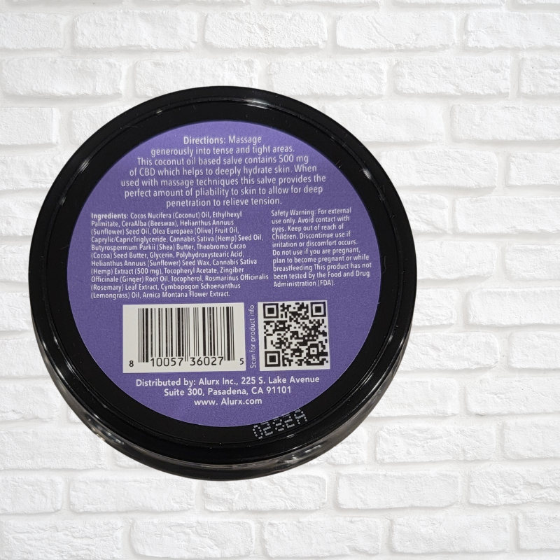Alurx Relax Nourishing Salve 500 mg Simply CBD LLC