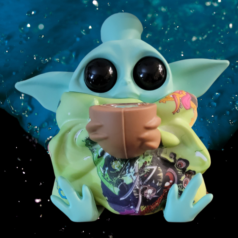 Collectible Baby Yoda Silicone Water Bong Pipe - Grogu " The Child" Simply CBD LLC
