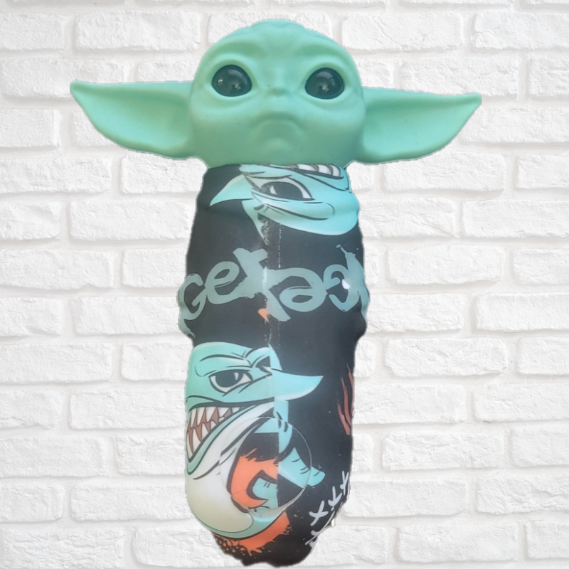 Silicone Baby Yoda Hand Pipe with Glass Bowl $9.99 Simply CBD LLC