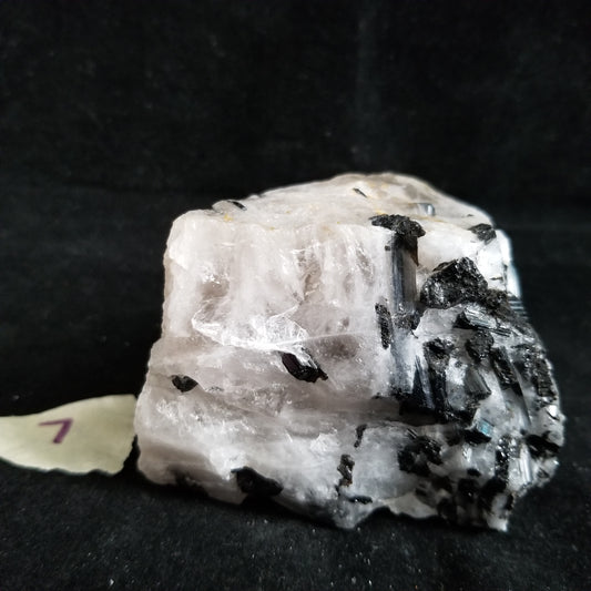 Black Tourmaline Tourmalinated Quartz Raw Healing Crystal Stone Enlightenment 454g (BTQ7) Simply CBD LLC