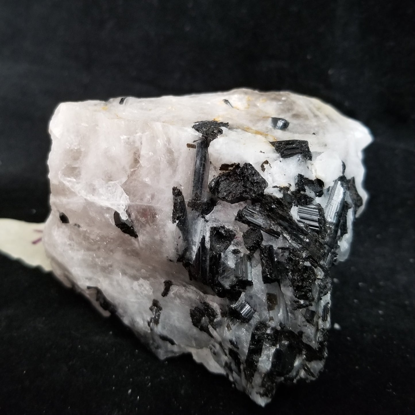 Black Tourmaline Tourmalinated Quartz Raw Healing Crystal Stone Enlightenment 454g (BTQ7) Simply CBD LLC