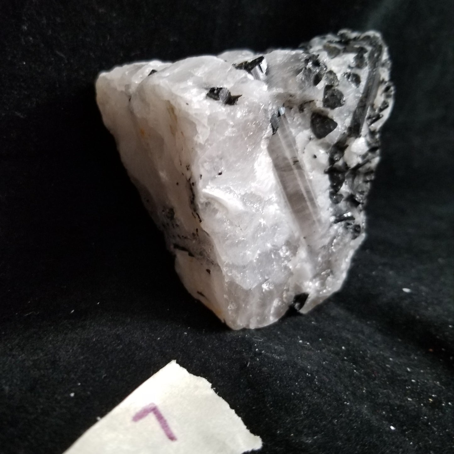 Black Tourmaline Tourmalinated Quartz Raw Healing Crystal Stone Enlightenment 454g (BTQ7) Simply CBD LLC