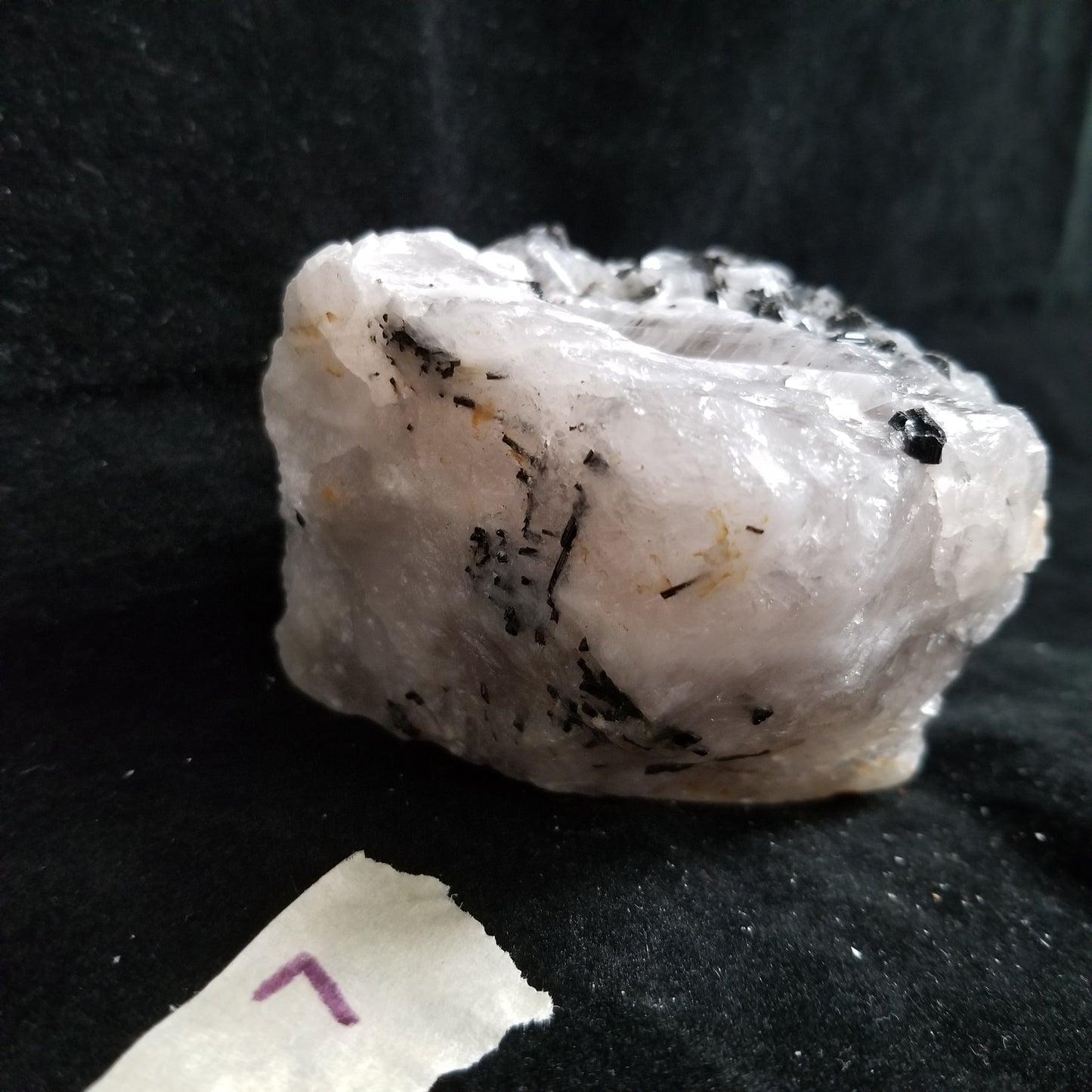 Black Tourmaline Tourmalinated Quartz Raw Healing Crystal Stone Enlightenment 454g (BTQ7) Simply CBD LLC