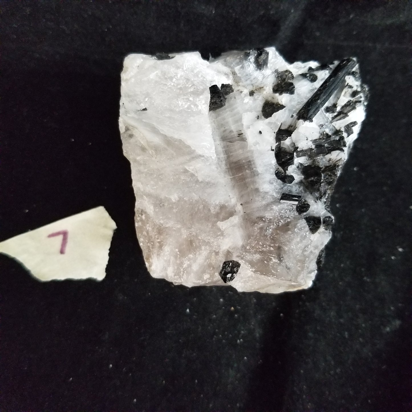 Black Tourmaline Tourmalinated Quartz Raw Healing Crystal Stone Enlightenment 454g (BTQ7) Simply CBD LLC