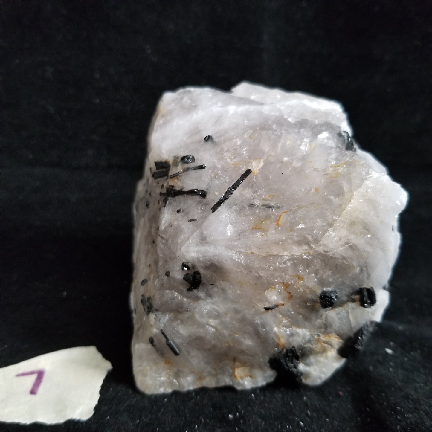 Black Tourmaline Tourmalinated Quartz Raw Healing Crystal Stone Enlightenment 454g (BTQ7) Simply CBD LLC