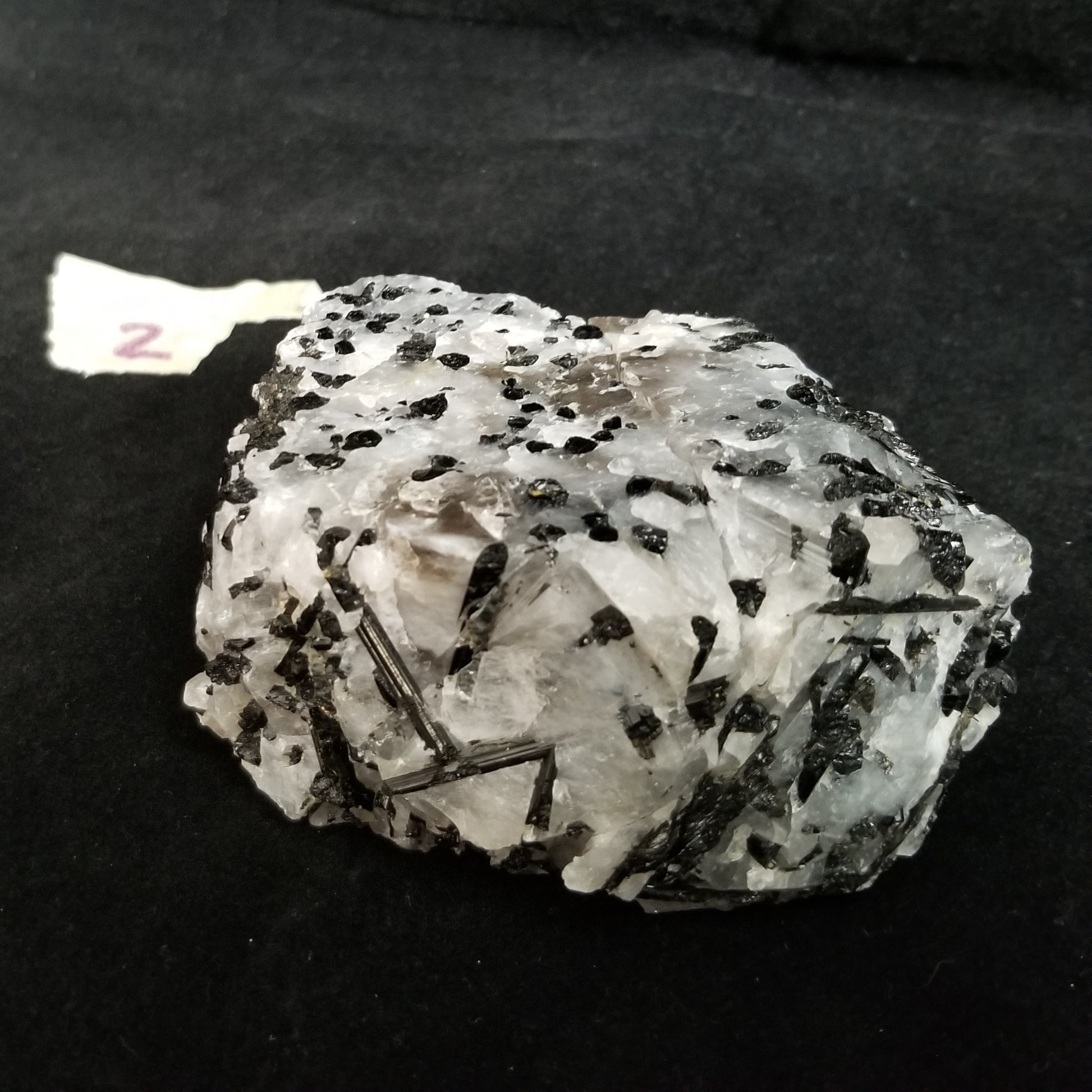Black Tourmaline Tourmalinated Quartz Raw Healing Crystal Stone Enlightenment 530g (BTQ2) Simply CBD LLC