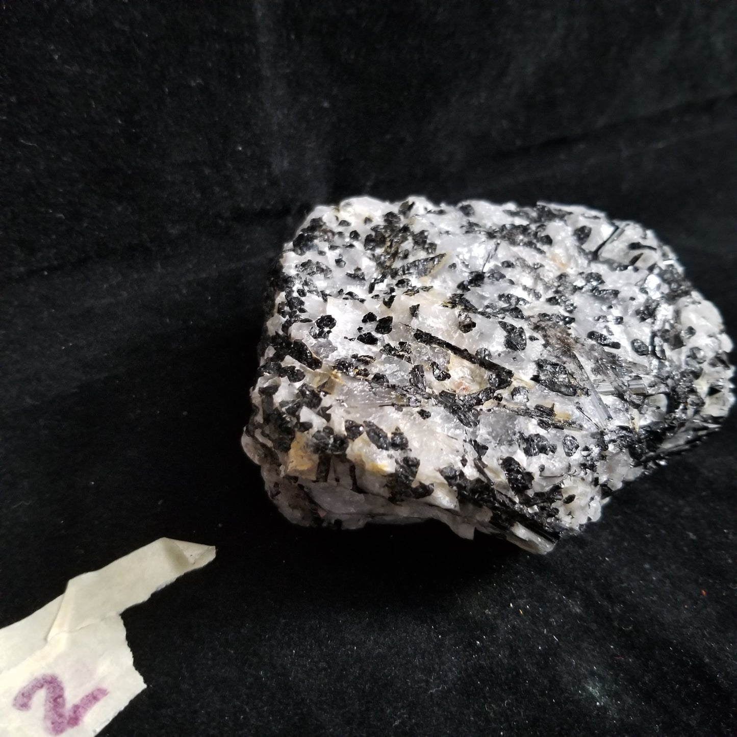 Black Tourmaline Tourmalinated Quartz Raw Healing Crystal Stone Enlightenment 530g (BTQ2) Simply CBD LLC
