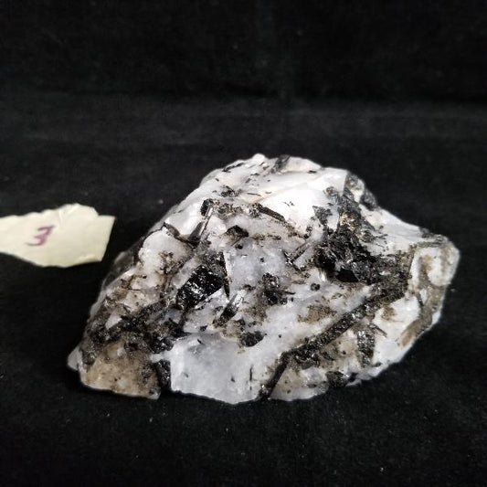 Black Tourmaline Tourmalinated Quartz Raw Healing Crystal Stone Enlightenment 280g (BTQ3) Simply CBD LLC