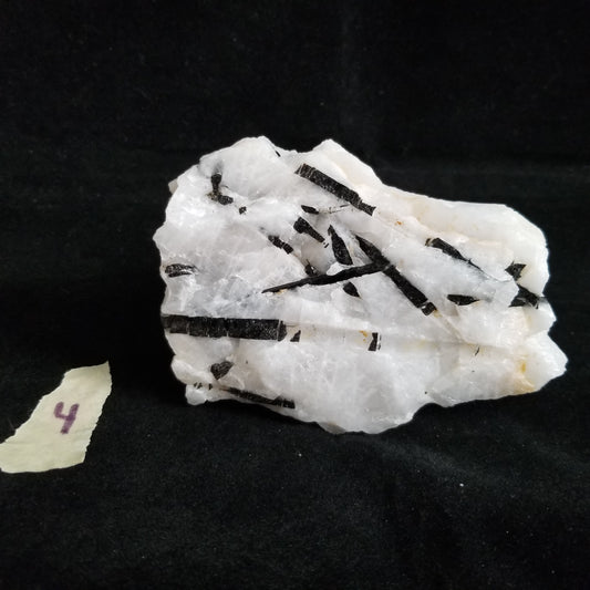 Black Tourmaline Tourmalinated Quartz Raw Healing Crystal Stone Enlightenment 671g (BTQ4) Simply CBD LLC